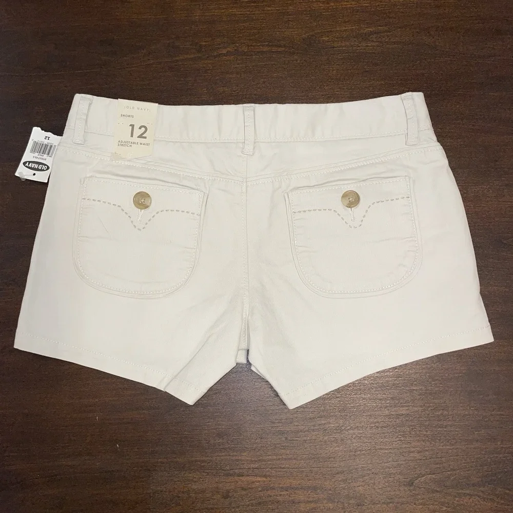 Old Navy Girls Stretch Front/Back Pockets Shorts Size 12 - NWT